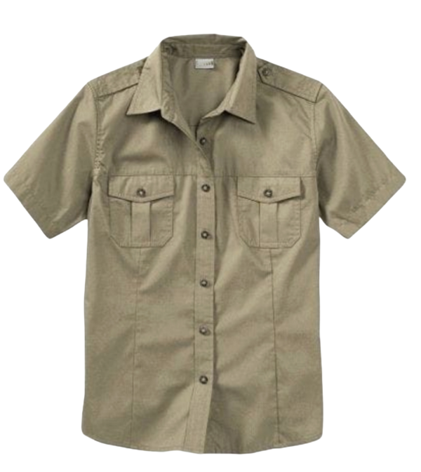 Khaki Short Sleeve Tactical Safari Shirt