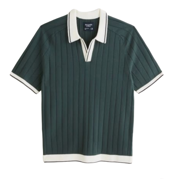 Men's Vintage Ribbed Knit Polo