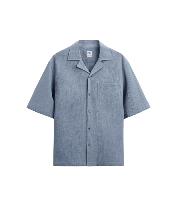 Men's Textured Seersucker Resort Shirt