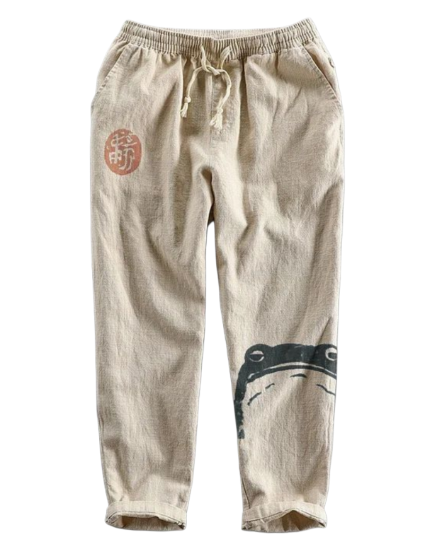 Men’s Linen-Blend Relaxed Joggers