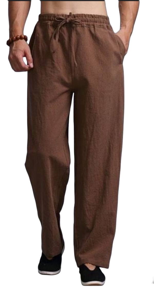 Coffee Brown Relaxed Wide-Leg Trousers