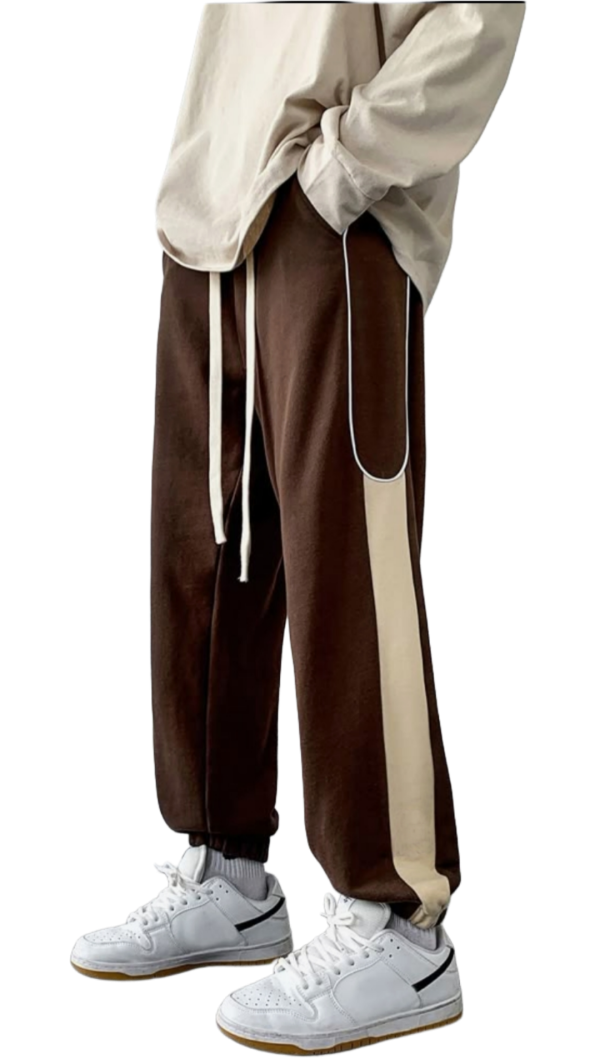 Men’s Wide-Leg Contrast Stripe Trouser