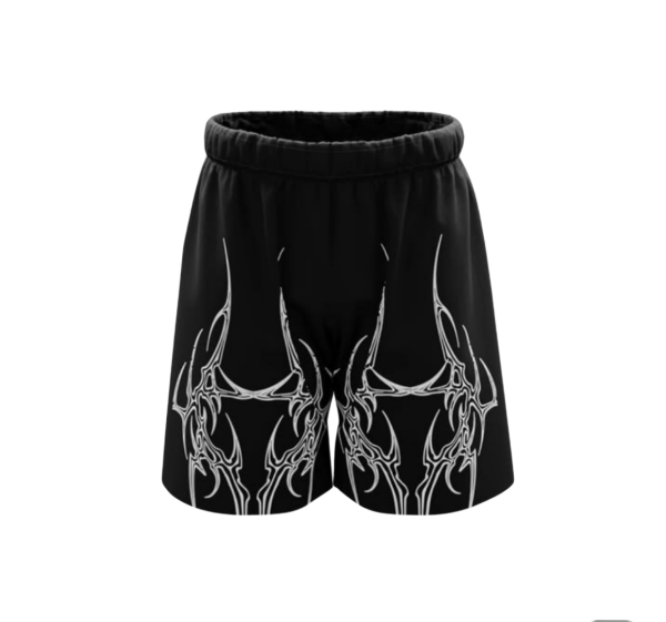 Cyber-Grip Tribal Print Streetwear Shorts